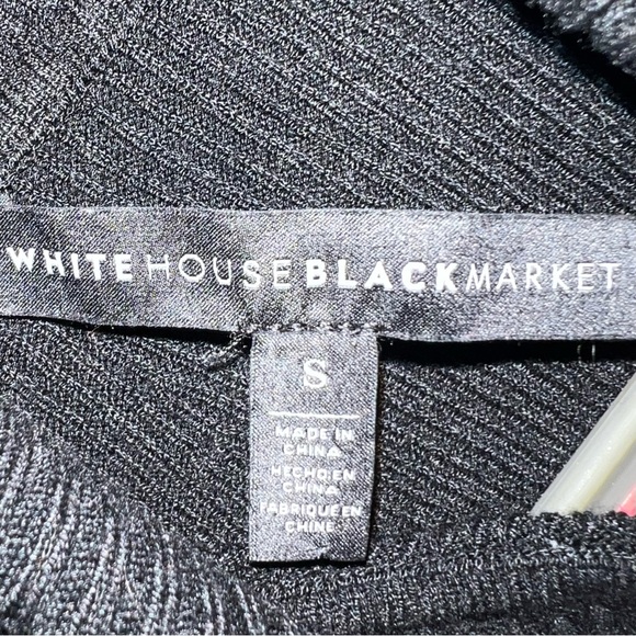 White House Black Market Sleeveless Ribbed Turtleneck Sweater Tank - Picture 3 of 4